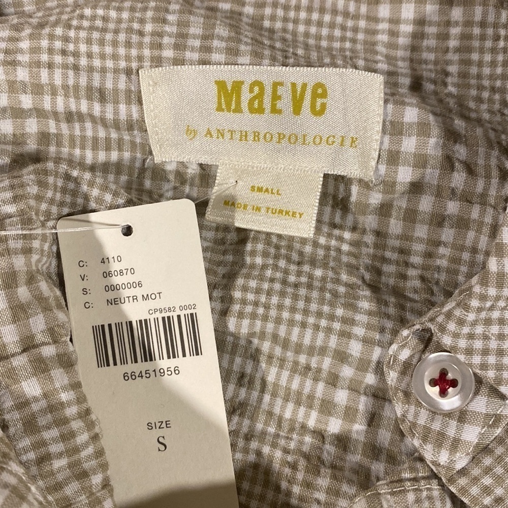 Maeve by Anthropology Button Down Tunic Shirt - Picture 11 of 14